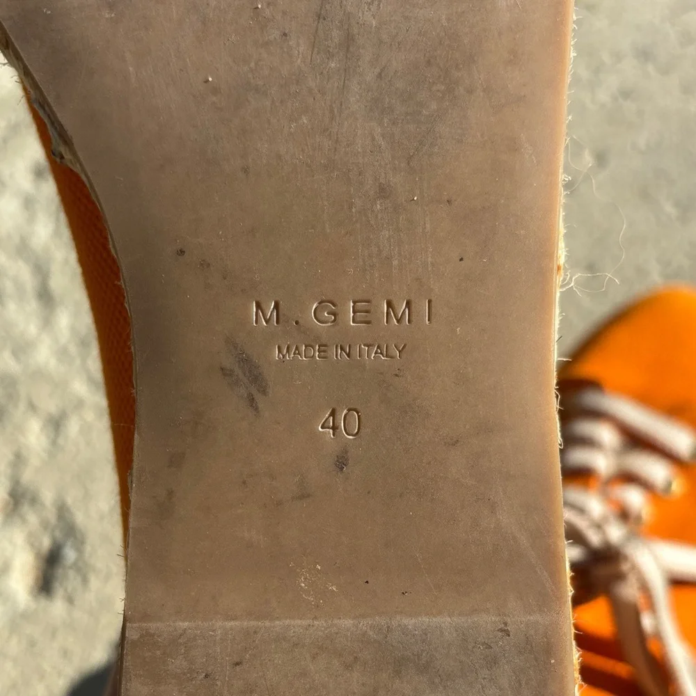 M.‎ Gemi Vibrant Orange Espadrille Sneakers. Sz 9.5-10/EU 40